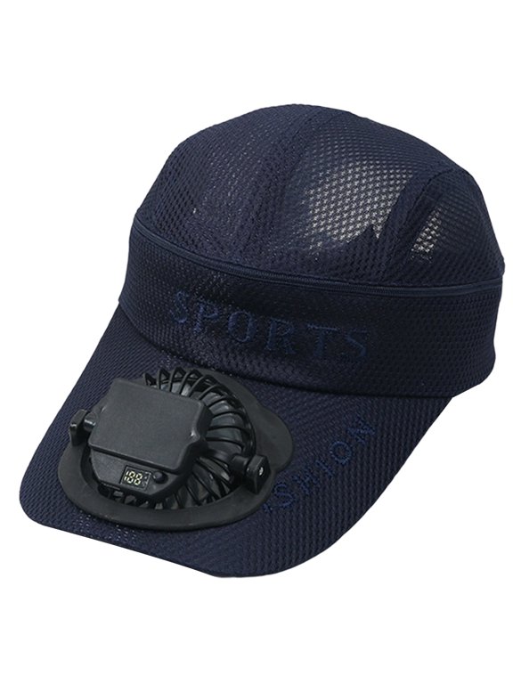 Sun Hats For Women Baseball Cap Built In USB Solar Fan Power Supply Men Women's Fan Cap Adjustable Wind Speed & Direction 24 Hours For Fishing