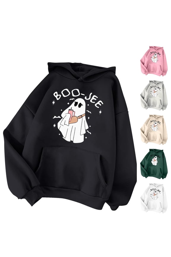 Sweatshirts for Women Halloween Crew Neck Loose Soft Womens Shirts Halloween Pumpkin Season Pumpkin Ghost Bat Sweater Sweater Fall Pullover Tops Halloweens Gifts for Him