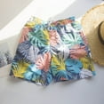 thumbnail image 1 of ibiyuan Swim Trunks Boys with Mesh Liner Quick Dry Youth Bathing Suit Drawstring Shorts Funny Print Running Shorts Stretch Beach Swimwear, 1 of 6