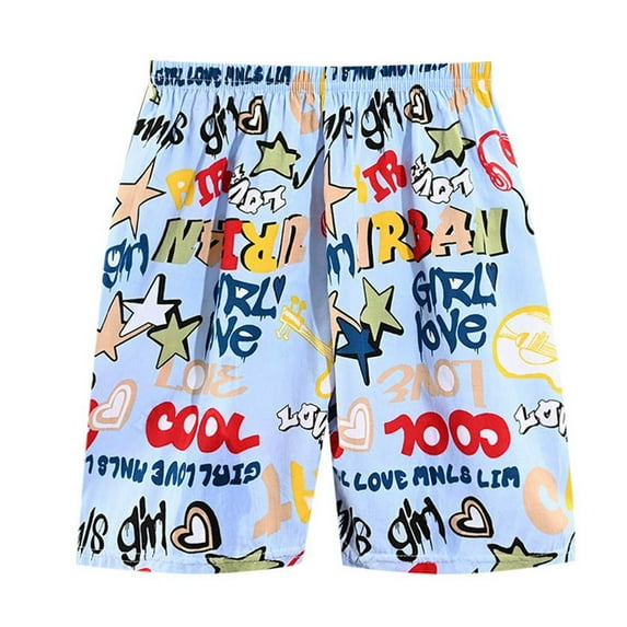 ibiyuan Swim Trunks Kids Size 6 Summer Bathing Suit for Kids Quick Dry Boys Rash Guard Swimsuit Boys Board Shorts Stretch Funny Print Swimwear for Teens,100