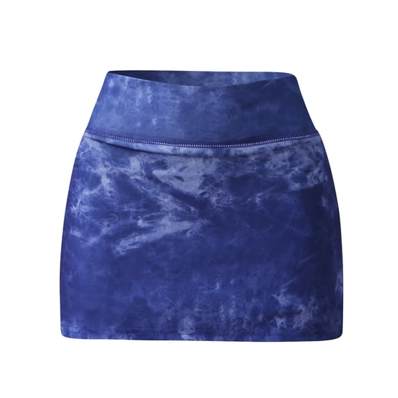 ibiyuan Tennis Skirt For Women Mini Womens Cotton French Terry Skorts Tie Built-in Shorts Casual Skirts with Pockets