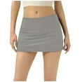 thumbnail image 1 of ibiyuan Tennis Skirt For Women Women's Athletic Slim Fit Low Rise Stretch Tennis Skirt for Yoga Fitness and Wear, 1 of 4