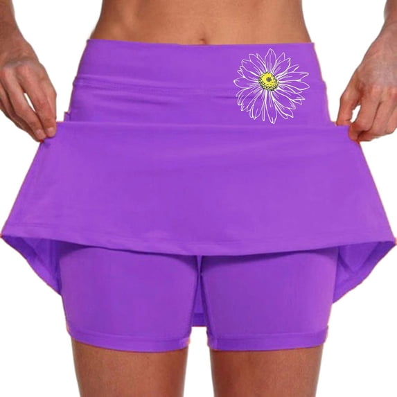 ibiyuan Tennis Skirts For Women Tennis Skorts for Women Lightweight Golf Athletic Skirts with Shorts Underneath Summer Workout Pickleball Activewear