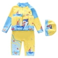 thumbnail image 1 of ibiyuan Toddler Baby Boys Rash Guard Swimsuit Kids Buoyancy Swimsuit Boys' And Girls' Swimsuit Swimsuit Surfing Buoyancy Swimsuit (4 8 Years),5-6 Years, 1 of 2