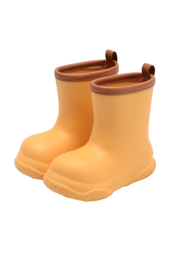 Toddler Boy Rain Boots Waterproof Rainboots Glitter Light Up Glitter Rainbow Rubber Rain Shoes Boys Girls with Adjustable Drawstring Non- Easy-On Rain Shoes Easy-On,7-8Years