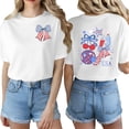 thumbnail image 1 of ibiyuan Usa 250th Anniversary Shirt Funny T Shirts for Women Crew Neck 250 Year American Anniversary Flag Short Sleeve Independence Day Women Shirts Womens Tops, 1 of 5