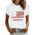 thumbnail image 1 of ibiyuan Usa 250th Anniversary Shirt Womens T Shirts Graphic Crew Neck 250 Anniversary Usa Short Sleeve Clothes Independence Day Funny Shirts Cute Tops for Women, 1 of 4