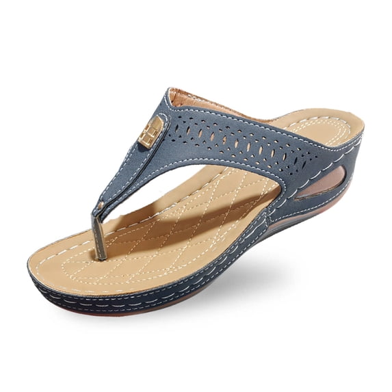 ibiyuan White Flip Flops Women Platform Thong Sandals Non- Tpr Sole Slippers for Women Fashion Orthofeet Shoes for Women