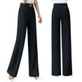 thumbnail image 1 of ibiyuan Womans Dress Pants Drape High Rise Pull-On Stretch Pants Breathable for Senior Women Stretchy Work Trousers, 1 of 3