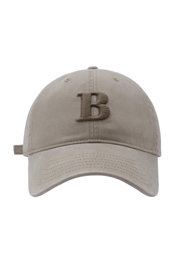 Women Baseball Cap Summer Hats for Women B Letter Embroidered Baseball Cap Korean Fashion Unisex Adjustable Hat For Daily Wear