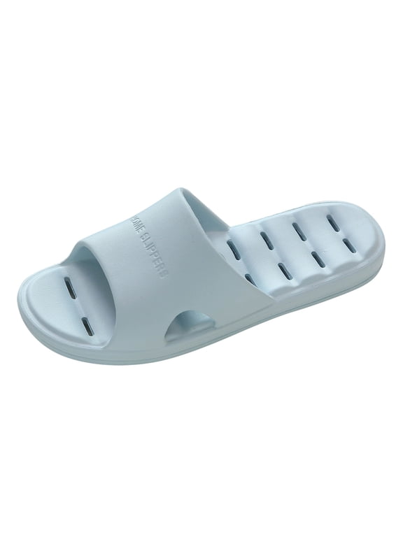 Womens House Slippers Cloud Slides for Women Non Open Toe Womens Sandals Wide Width Soft Summer Shoes for Men for Bedroom Shower Travel Home Casual Wear