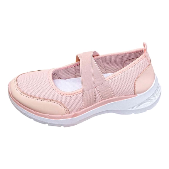 ibiyuan Womens Orthopedic Sandals Mesh Knitted Woven Low Top Walking Shoes Closures Arch Support Closed Toe on Womens Sneakers Size 8 Lightweight Hands Free Mary Jane Flats Women Sock Shoe