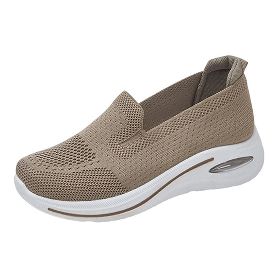 ibiyuan Womens Orthopedic Walking Shoes Adjustable Upper Wide Walking Shoes for Women Knit Upper Embroidery on Sneakers Women Classic Hands Free Mary Jane Flats Women Go Walk Shoes