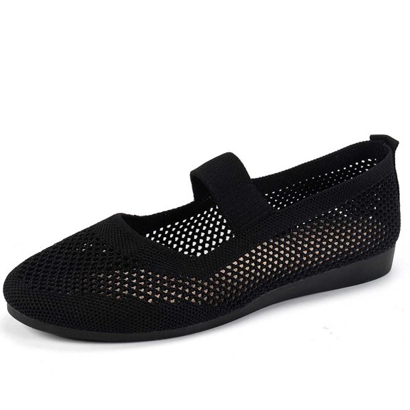 ibiyuan Womens Orthopedic Walking Shoes Mesh Knitted Woven Womens Walking Shoes Arch Support Walking Anti-Skid Sneakers Women Breathable Hands-Free Mary Jane Shoes Women Sports Shoes