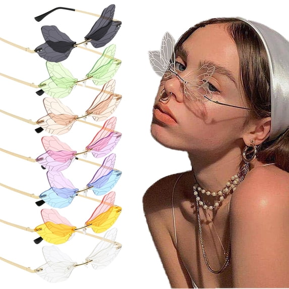 ibiyuan Womens Polarized Sunglasses Retro Frameless Gradient Transparent Sunglasses Fashion Rimless Shades For Women Men