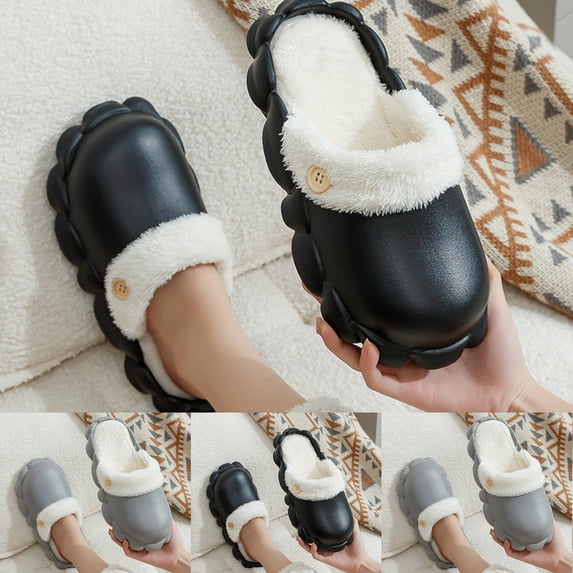 ibiyuan Womens Slippers Anti- Sole Lined Indoor House Shoes with Memory Foam Soft-Lightweigh Arch Support Wide Widths Bridal Party Shower Gift