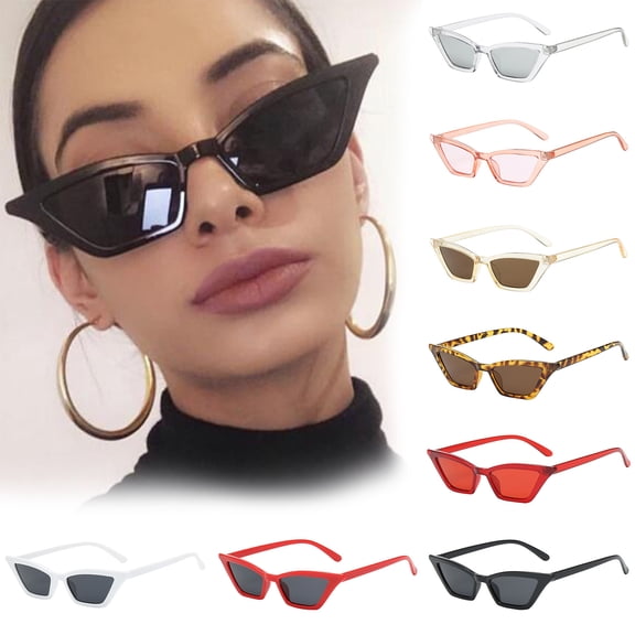 ibiyuan Womens Sunglasses Women Small Frame Cat Eye Sunglasses Trendy 2026 Street Style Colorful Fashion Sun Glasses