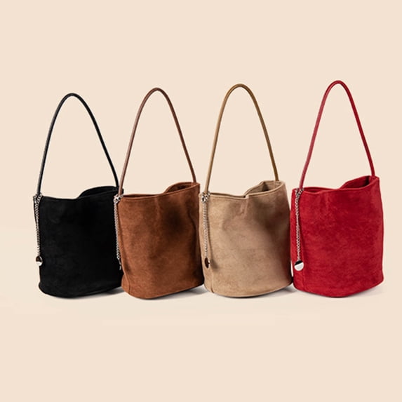 ibiyuan Work Tote Bags For Women Soft Velvet Adjustable Strap Casual Crossbody Shoulder Purse for Women, Fashion Daily Commute Handbag Big Sister Gift