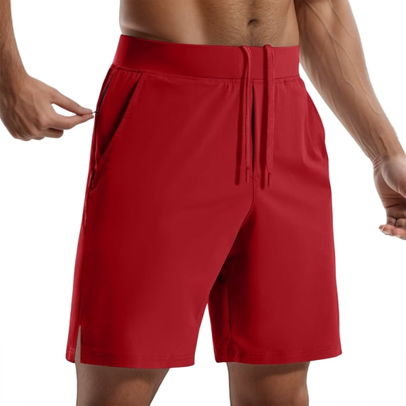 ibiyuan Workout Shorts Men Mens Board Shorts Gym Shorts Chinos Short Cotton High Waisted Elastic Mens Sweat Shorts Drawstring Straight-Leg Basketball Shorts Summer Beach Shorts with Pockets