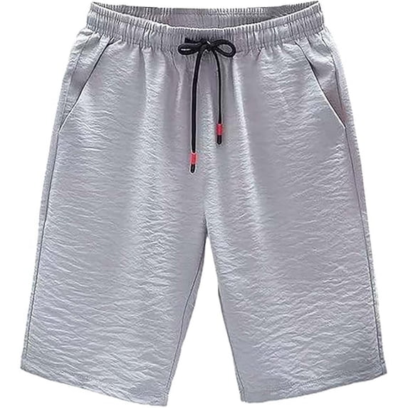 ibiyuan Workout Shorts Men Mens Shorts Casual Chino Shorts Gym Shorts Baggy Elastic Waist Sweat Shorts Mens Drawstring Straight Biker Shorts Women Summer Beach Shorts with Pockets