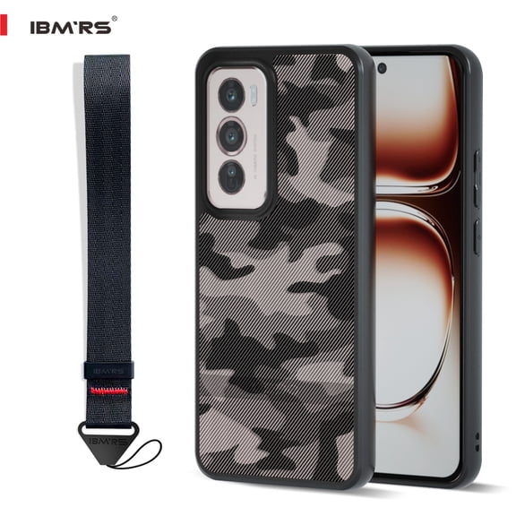 ibmrs Designed for Oppo Reno12 Pro Cover  with Camera Protection Bump  Clear Back Cover Case (Camo Transparent)