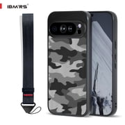 ibmrs For Google Pixel 9 Pro XL Case ,Cover Rugged Flexible Durable Anti-Slip TPU Protection Shockproof Back Cover -Camo Black