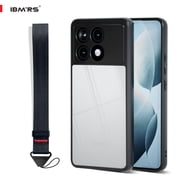 ibmrs For Redmi K70e/Poco X6 Pro 5G Case,Translucent Matte Back Slim Shockproof Phone Case Camo Black