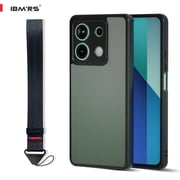 ibmrs For Redmi Note 13 4g Phone Case, Translucent Shockproof Matte Back Slim Cover Camo Black