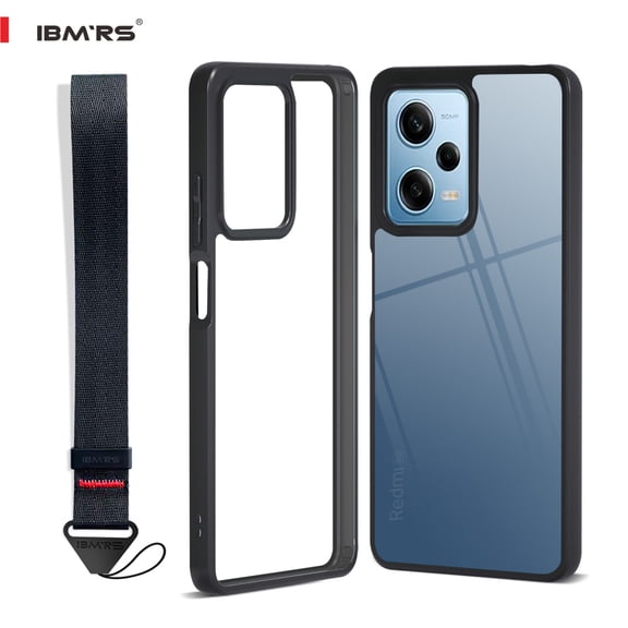 ibmrs For Xiaomi Note 12 pro 5g/poco x5 case, Translucent Shockproof Phone Cover (Camo Black)