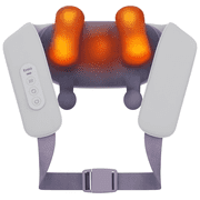 ibreo Cordless Shiatsu Neck and Shoulder Massager with Heat Vibration, 6D Deep Tissue Kneading, Massage Nodes Heating Multiple Models Adjustable for Pain Relief, Relaxation, Lavender