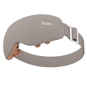 ibreo Lightweight Eye Care & Beauty Massager with Heat and Cooling, Vibration, Rechargeable Fast Heated Eye Mask with Bluetooth Music, Brown