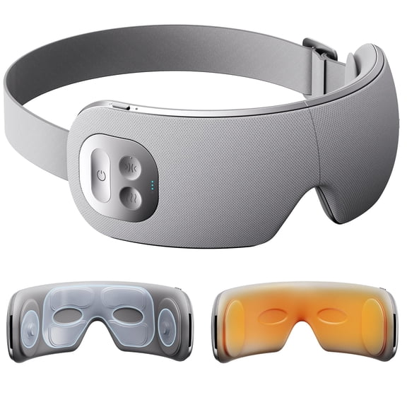 ibreo MG 5 Ultra Quiet Eye Massager with Heat for Migraine Pain Relief, Temple Massage, 3 Air Compression & Intensity Levels Eye Mask for Eye Strain, Stress, Dry Eye