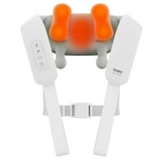 ibreo Cordless Shiatsu Neck and Shoulder Massager with Heat, Vibration, 6D Kneading Shoulder Massager for Pain Relief Deep Tissue, Relaxation, White