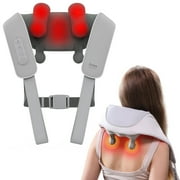 ibreo Cordless 6D Deep Tissue Kneading Neck & Shoulder Shiatsu Massager w/ Heat & Smart Memory, Gray