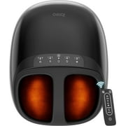 ibreo Foot Massager Machine with Heat, Deep Kneading, Air Compression, Remote Control for Plantar Fasciitis, Sore Feet & Pressure and Pain Relief, Black