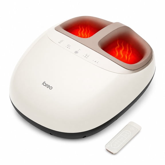 ibreo Foot Massager with Heat,Deep Kneading massager spa,Remote Control for Circulation Plantar Fasciitis,Sore Feet & Pressure