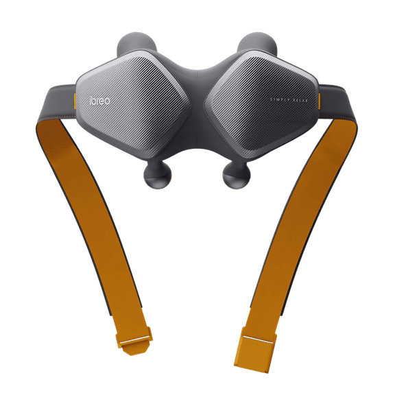 Ibreo Shoulders and Neck Massager with Heat and Vibration,Smart App-enabled,4D Deep Tissue Kneading for Pain Relief Fitness Sport