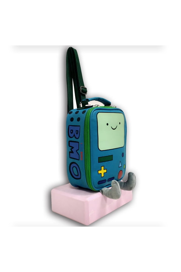 Cartoon Cute Merch Backpack, Finn Jake BeeMore Messenger bag Crossbody Shoulder Bag, M SIZE Crossbody Shoulder Bag, Waterproof PU