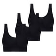 thumbnail image 1 of ibuvkizy 3PC Ladies Traceless Comfortable No Steel Ring Breathable Gathering Bra Woman Underwear, 1 of 1