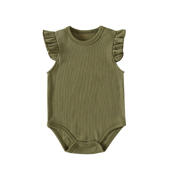 ibuvkizy Baby Girl Bodysuits Newborn Sleeveless Onesie,Baby Girl Clothes,One-Piece Baby Rompers,Toddler Girl Shirts Jumpsuit,Kids Summer Outfits,Fashion Casual Cute Pajamas,Baby Girl Gifts