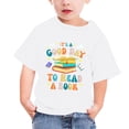 thumbnail image 1 of ibuvkizy Baby Girl Clothes Graphic Round Neck Crop Top Girls Short-Sleeve T-Shirt Tops, 1 of 4