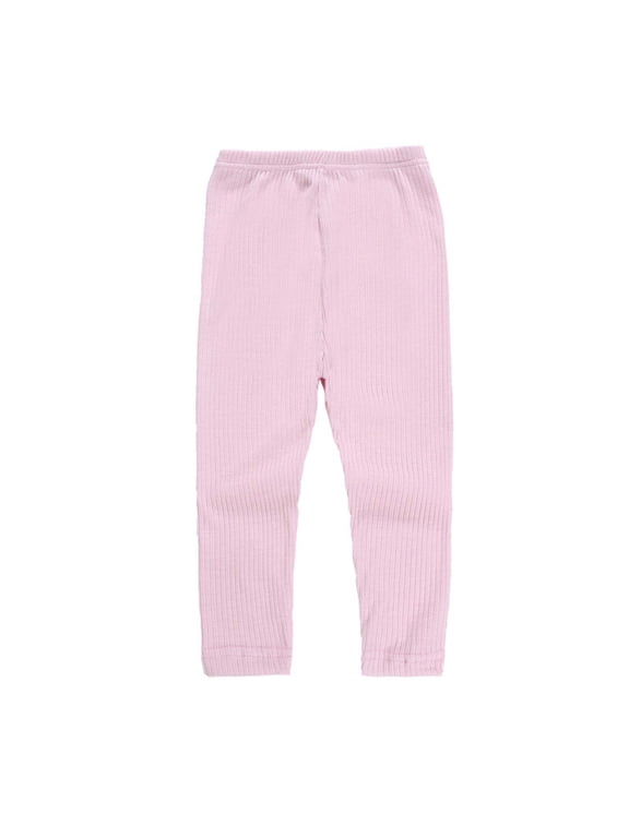 Baby Girl Summer Clothes,Toddler Girl Outfits,Cotton High Waist Stretch Knit Solid Color Plus Keep Warm Casual Leggings Pants,Kids Soft Pants,Cute Toddler Girl Clothes Gift