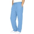 thumbnail image 1 of ibuvkizy Boys Uniform Pants Summer Casual Cotton Linen Pants Drawstring Elastic Waist Baggy Beach Trousers with Pockets School Preppy, 1 of 9