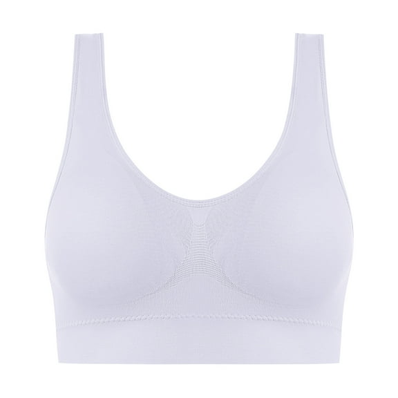 ibuvkizy Bras for Women Sports Bra Comfortable Breathable,Push up Wireless Bra,Ladies Traceless One-piece No Steel Ring Vest Breathable Gathering Bra Woman Underwear,Women Bras Plus Size