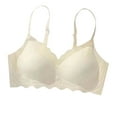 thumbnail image 1 of ibuvkizy Bras for Women Front Buckle Underwear Ice Silk Seamless Underwear Thin Underwear Underwear Gathering Bra Summer Plus Size Sports Bras for Women, 1 of 3