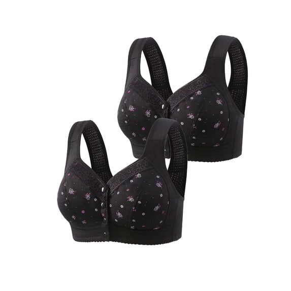 ibuvkizy Bras for Women Sports Bra Comfortable Breathable,Push up Wireless Bra,Woman's Comfortable Lace Breathable Bra Underwear No Rims,Women Bras Plus Size