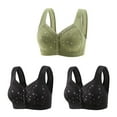 thumbnail image 1 of ibuvkizy Bras for Women Sports Bra Comfortable Breathable,Push up Wireless Bra,Woman's Comfortable Lace Breathable Bra Underwear No Rims,Women Bras Plus Size, 1 of 5
