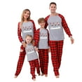 thumbnail image 1 of ibuvkizy Christmas Pajamas for Family,Matching Family Sets Christmas Casual Printed Top with Bottom Outfits Home Wear Family Christmas Pajamas Matching Sets Red,S, 1 of 6