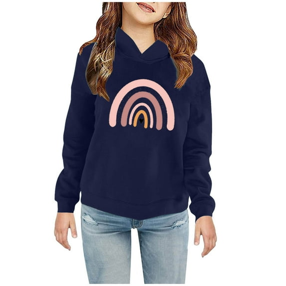 ibuvkizy Girls Hoodies Sweatshirt Fall Winter Long Sleeve Pullover Hoodies Tops,Christmas Toddler Baby Boy's Girl's Hoodie Children's Casual Print Sweatshirt for the Baby Gift