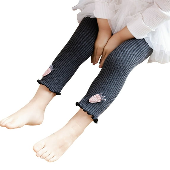 ibuvkizy Girls Leggings,Fall Winter Leggings for Girls,Child's Girls Baby Leggings Pants Casual Pants Elastic Pants Shorts for Small and Medium-Sized Shildren's Outerwear Pants